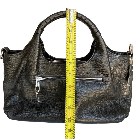 ISWEE Leather bag / Color black/ medium size for easy taking. - Picture 12 of 16